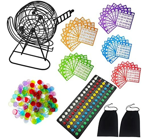 Seetooogames Juego De Bingo De Lujo, Jaula De Metal De 6 600
