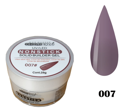 Gel De Construcción Solido Nonstick Cherimoya 28gr.