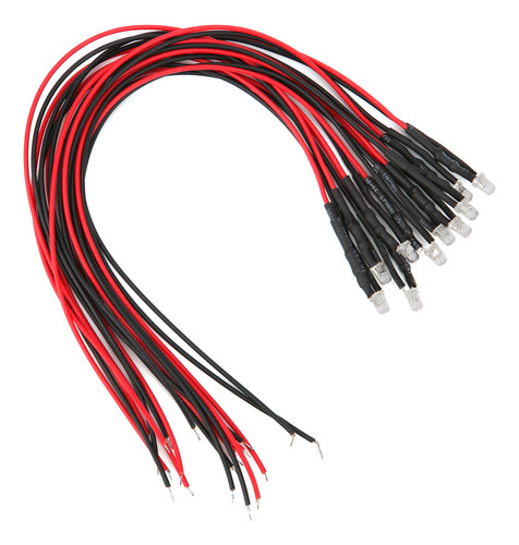 Diodos Emisores De Luz Led Precableados De 3 Mm, Precableado
