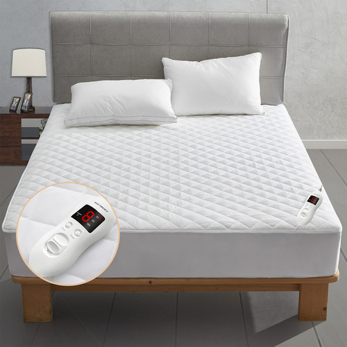 Almohadilla Calentadora De Cama Tamaño Doble Con Control Rem