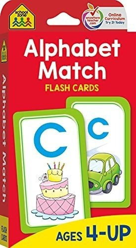 School Zone - Alphabet Match Flash Cards - Ages 4 An, de School Zone. Editorial School Zone Publishing en inglés