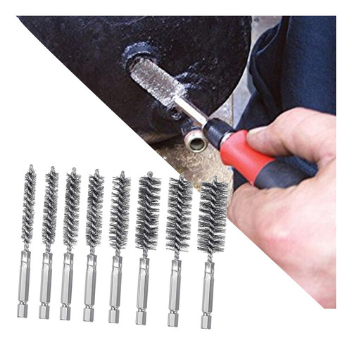 Kit De Limpieza De Tubos De Acero Inoxidable Para 8 Piezas