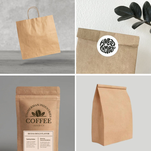 Papel Kraft Pardo Fino 42g Multiuso Ecologico 45cm 70m Cor Marrom-claro