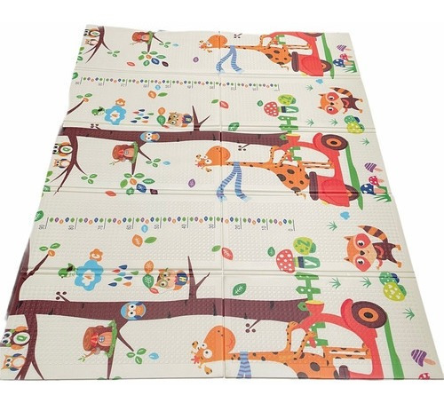 Imagen 2 de 3 de Alfombra Antigolpes Plegable Reversible 200 X 150cm Ok Baby