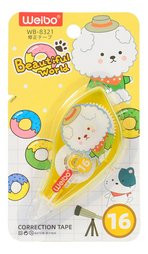 3 Correctores Cinta Kawaii Tinta Boligrafo Cinta Correctora