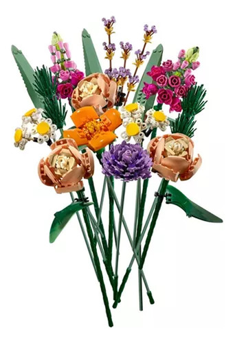 Kit Rose Bouquet Ramo De Flores Silvestres 10801 754 Piezas