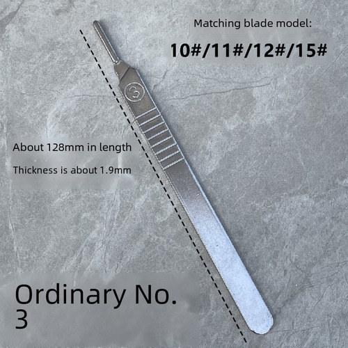 Mango De Cuchillo De Plástico Número 4 - Mango De Acero Inox