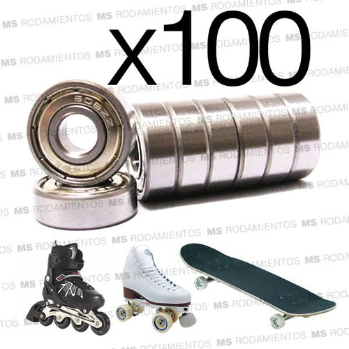 Ruleman 627 Zz Hch Patines Roller X 100 Unidades