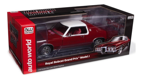 Pontiac Grand Prix 1969 Escala 1:18 Autoworld
