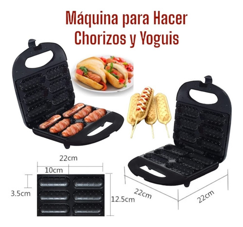 Maquina Para Hacer Yoguis Y Chorizo A La Parrilla 2 En 1