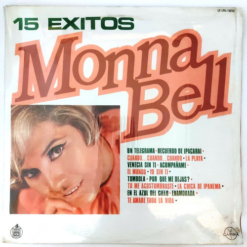 Monna Bell - Monna Bell 15 Exitos  Lp  