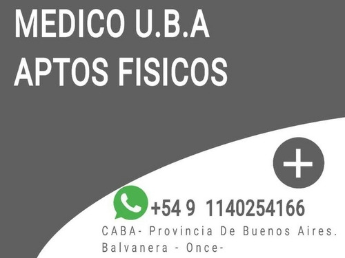 Imagen 4 de 5 de Medico Laboral, Aptos Fisicos, Videollamada, A Domicilio Art