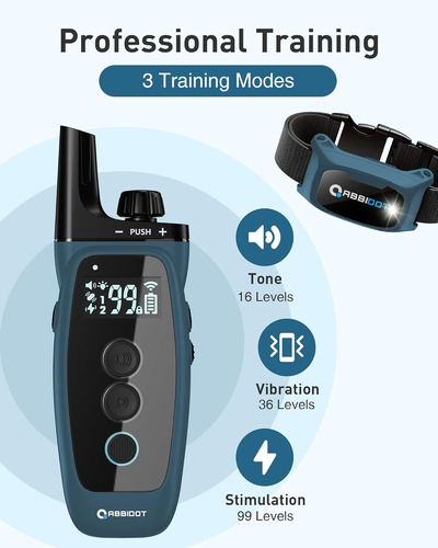 Collar De Entrenamiento Para Perros Impermeable Con Control