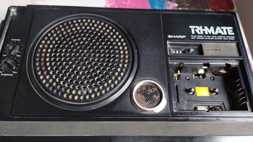 Televisor Radio Caset Sharp 3t 59 Made In Tochigi Japan 1979 (Usado)