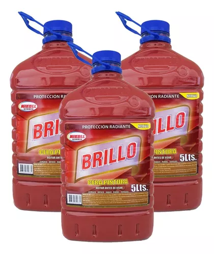 CERA PARA PISOS AUTOBRILLO ROJA - PRIME 1 LT