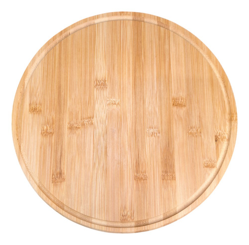Tabla Pizzera 35cm De Bambu Redonda Cocina Picada Pizza Bz3 Yy0356