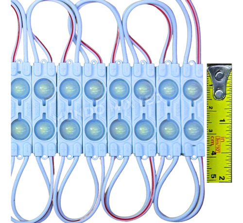 1000pçs Módulo Injetado Letra Caixa Comunicação Visual 12v 1,5w 7025 2-leds Branco Frio 6500k Lente 160º