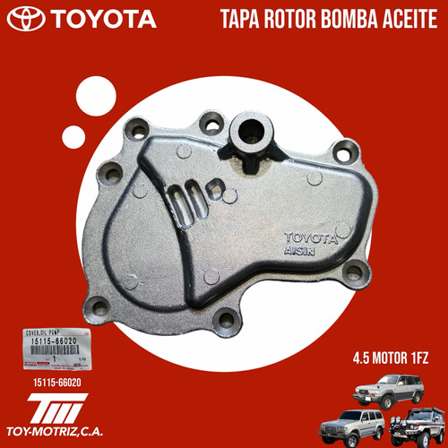 Tapa Rotor Bomba De Aceite 4.5 Motor 1fz 15115-66020