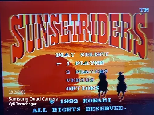 Cartucho Juego Vaqueros Sunsetriders Consola Sega 16bits
