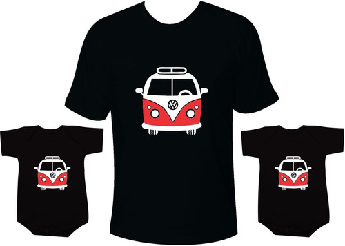 Tal Pai Tal Filho Kombi Vw Kombosa Camisetas Iguais 2 Filhos