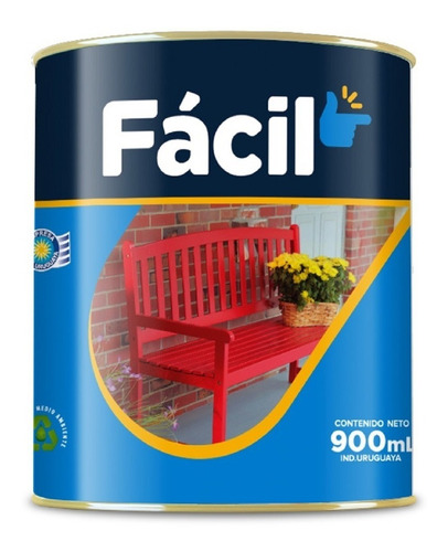 Pintura Fondo Antióxido Herrería 0.9 L 5 Colores Facil Belco