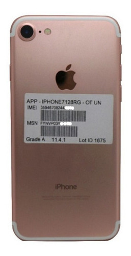 iPhone 7 128gb Rose A1660 Sem Acessórios Com Nota F/ A12679