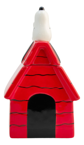 Taza De Cerámica 3d Con Tapa Casa Snoopy Peanuts 591 Ml