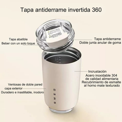 Botella Termo Genérica De Acero Inoxidable Zzac De 320 Ml