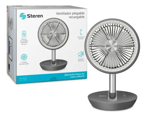 Ventilador Plegable Recargable Bl Blanco Blanco