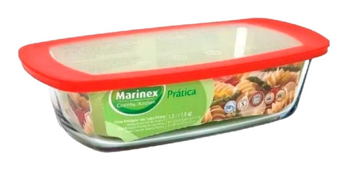 Budinera Marinex Facilita 1.5 Litros Tapa Vidrio Reforzado