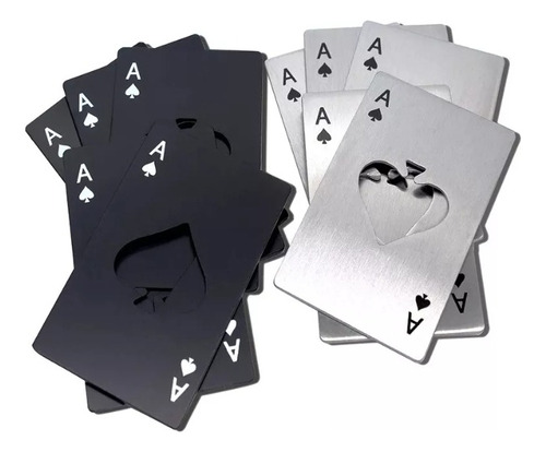 100 Piezas De Abrebotellas De Cartas De Póquer Ace