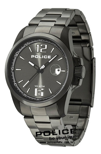 Relógio Police Lancer Preto Pulseira Em Aço Pl12591jvsbu/61m