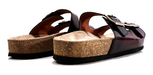 Imagen 2 de 6 de Sandalia En Cuero Vacuno Diseño Birk4 By Ghilardi