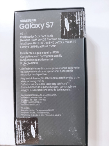 Samsung Galaxy S7 32 Gb Prata Funcionando Perfeitamente