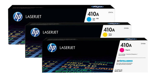 Pack 3 Toner Hp 410a Colores Cyan - Magenta - Amarillo