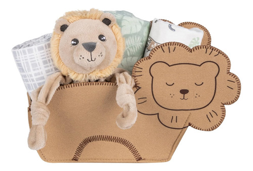 Welcome Baby Lion - Juego De Regalo De 5 Piezas En Forma De 