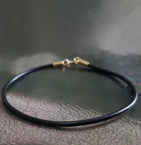 Imagem 3 de 6 de Pedras - Pulseira Unissex Couro, Fecho Ouro 18 Cód183p76