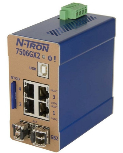 Switch Ind.n-tron 6 Puertos Modelo 7506gx2 (4 Rj45,2 Fibra)