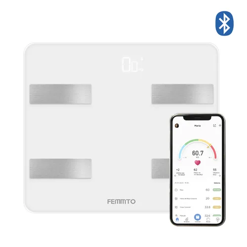 Balanza Digital Bluetooth 180kg Controla Tu Peso Y Grasa Corporal - Promart