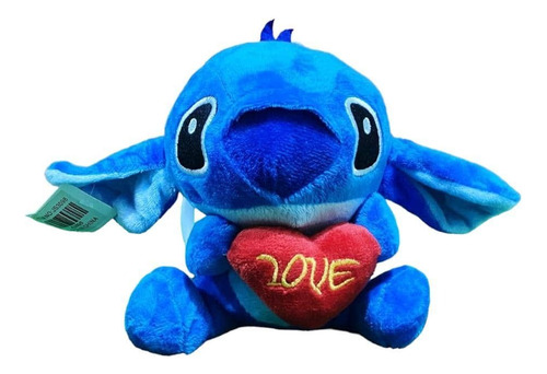 Peluche Tierno Pequeño Stitch Corazón Love