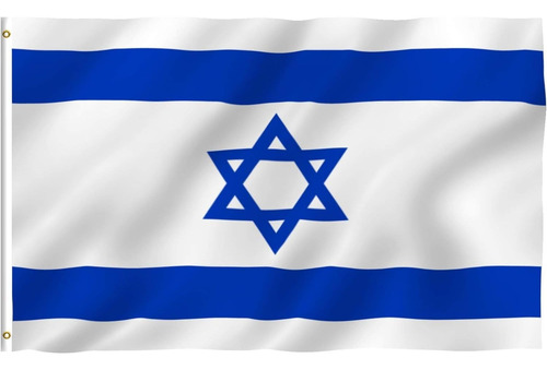 Bandera De Israel De Poliéster Medida De 90 X 150 Cm