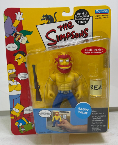 The Simpsons Series 8 Ragin Willie 2002 Playmates 13cm C-19