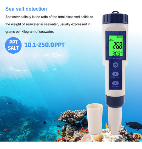 Medidor Multiparamétrico Ph/ec/tds/salinidad/temperatura C/n