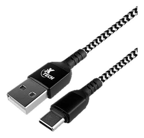 Cable Trenzado Usb C A Usb 2.0 Xtech De 1.8 Metros