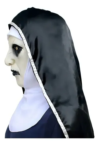 Lets Joy Máscara De Monja Realista Con Luces LED, Perfecta Para Halloween Y Cosplay – Látex Cómodo Y Reutilizable