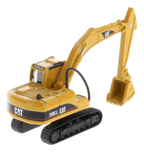Excavadora miniatura Caterpillar Micro 315d L 1/87, color amarillo
