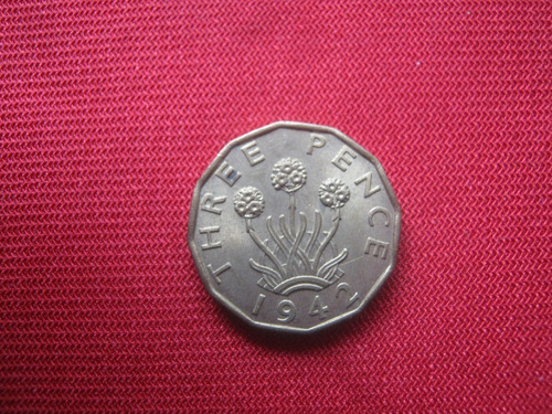 Gran Bretaña 3 Pence 1942