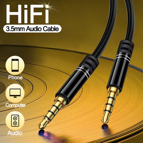 Cable Auxiliar 3.5 Mm Jack De 1 Metro Audio Estereo