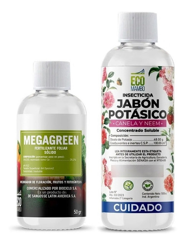 Ecomambo Megagreen Fertilizante 50gr Potasico Neem 500cc