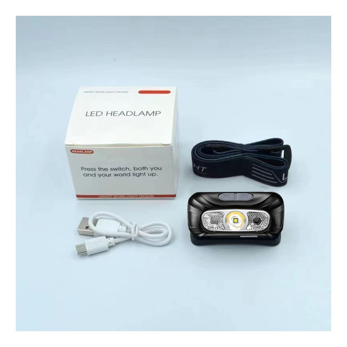 Lámpara Linterna Led Recargable Ajustable De Cabeza